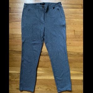 Grey Talbots Skinny Ankle Slacks- Soft w/ Stretch